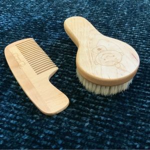 Wooden Baby Brush and Comb Set